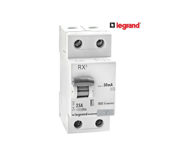 LEGRAND 25A - 30MA - DOUBLE POLE - RX3 RCCB