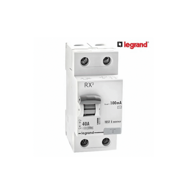 LEGRAND 40A - 100MA - DOUBLE POLE - RX3 RCCB