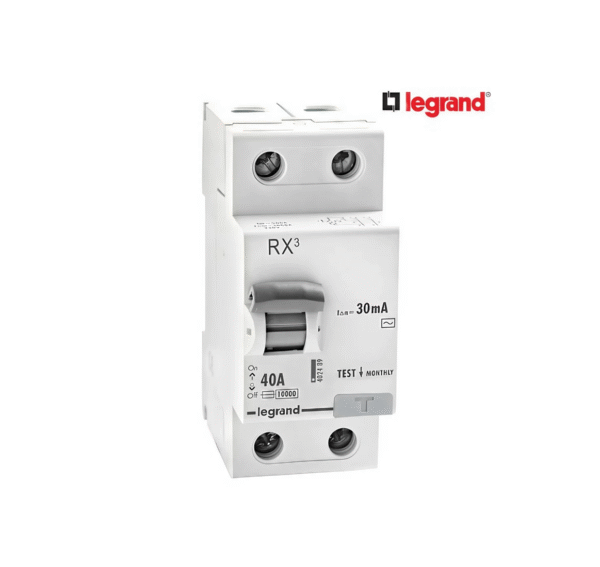 LEGRAND 40A - 30MA - DOUBLE POLE - RX3 RCCB