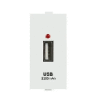 ANCHOR ROMA USB  TYPE-A CHARGER SINGLE PORT - 1 MODULE